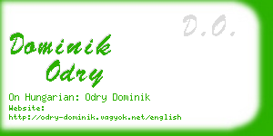 dominik odry business card